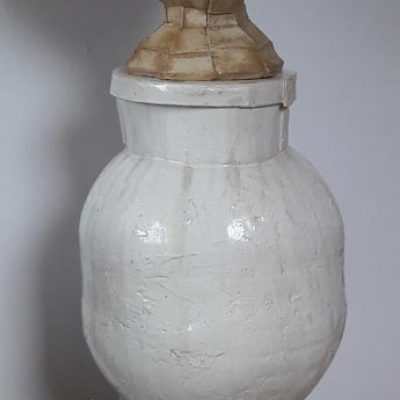 ’Stapel ‘, steengoed, 120 cm hoog , 2018