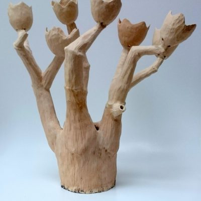 ’Tulpenvaas’, steengoed, 57 cm hoog , 2015