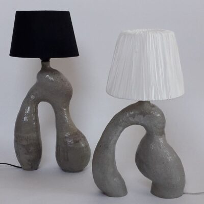 Lampenkoppel, 35 en 30 cm hoog, keramiek, 2021